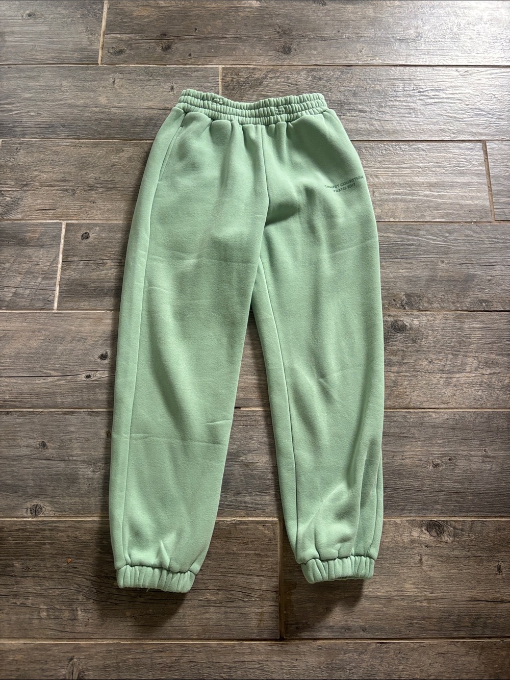 Women's Mint Green Fleece Jogger Pants